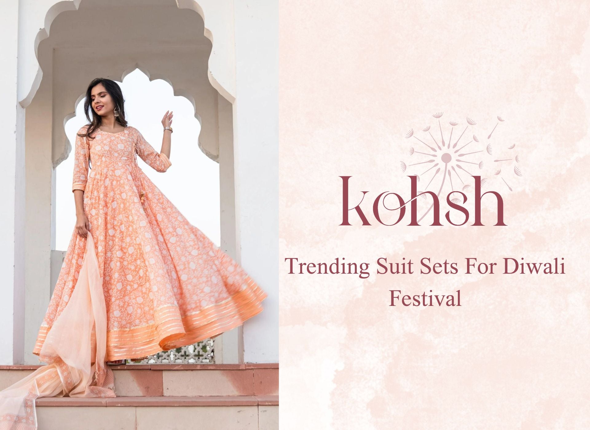 Kash Phool Festive Chanderi Suit main image 1