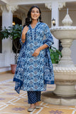 Blue Kurta Set For Women Blue Kurta Set For Women