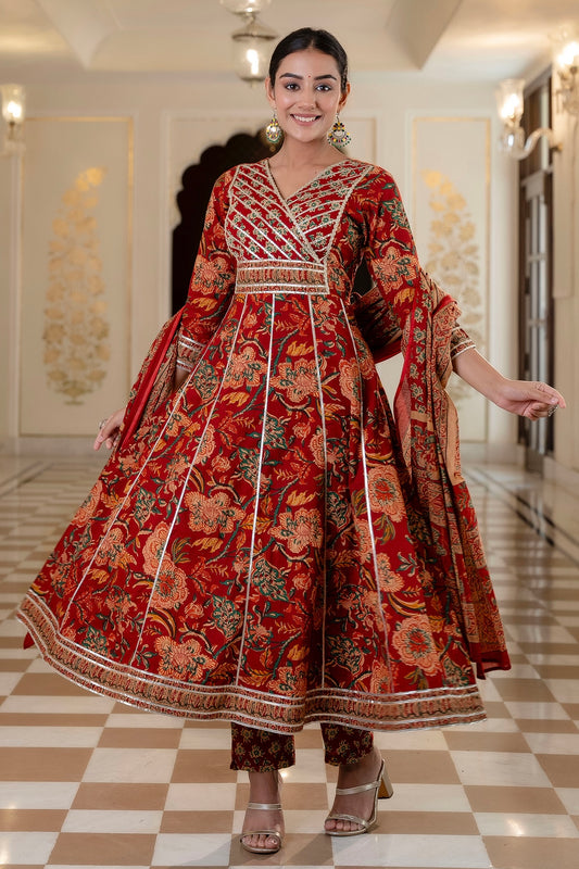 Sequins Work Kurta Set