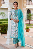 White Kurta Set With Duppata White Kurta Set With Duppata