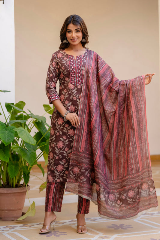 Cotton Kurta Set For Women