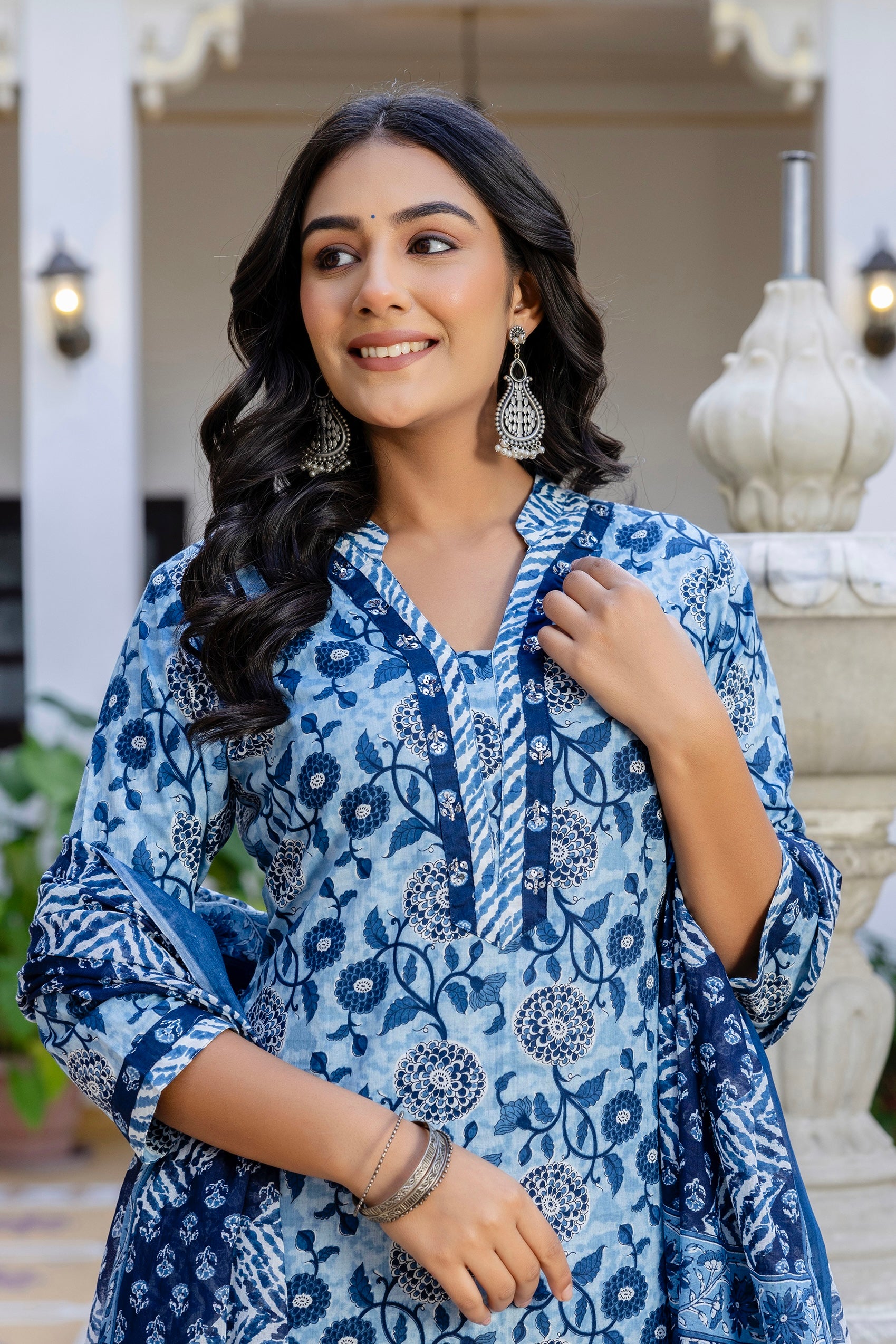 Blue Kurta Set For Women Blue Kurta Set For Women
