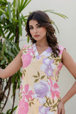 Pastel Yellow Threadwork Straight Kurta with Trousers Coord Set Pastel Yellow Threadwork Straight Kurta with Trousers Coord Set
