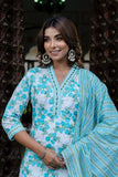 Blue Cotton Kurta Set Blue Cotton Kurta Set
