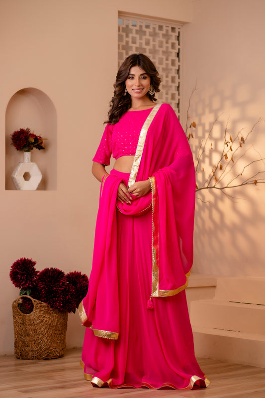 Pink Designer Ethnic Wear