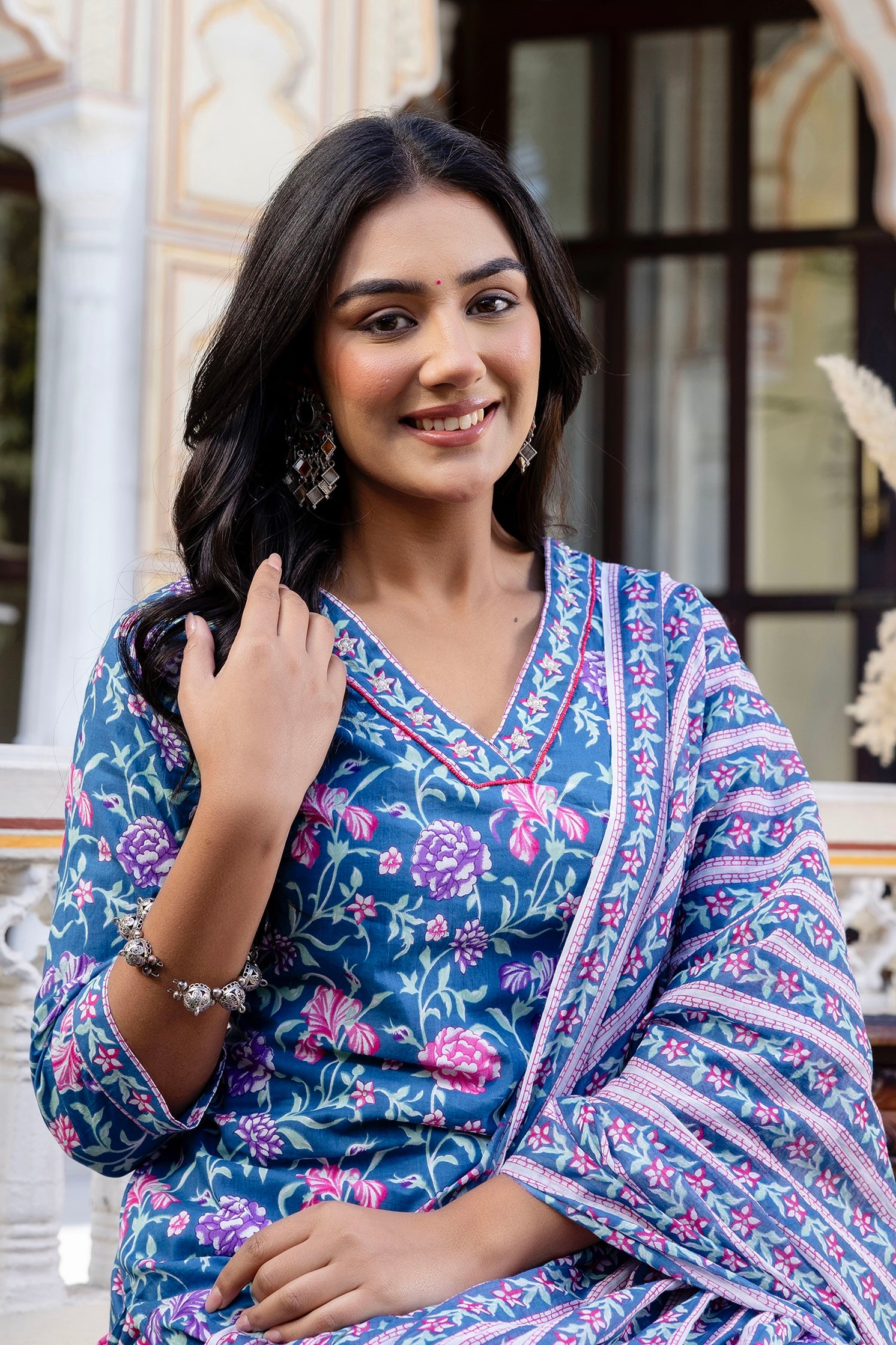 Blue Kurta Set For Women Blue Kurta Set For Women