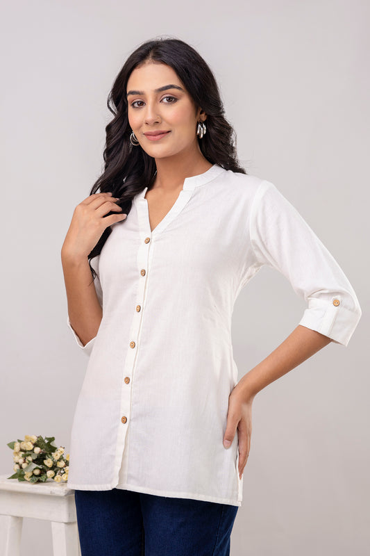 White Cotton Kurti