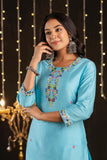 Sky Blue kurta set for women with dupatta Sky Blue kurta set for women with dupatta