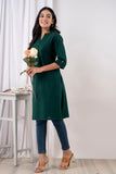 Dark Green Kurta For women Online Dark Green Kurta For women Online