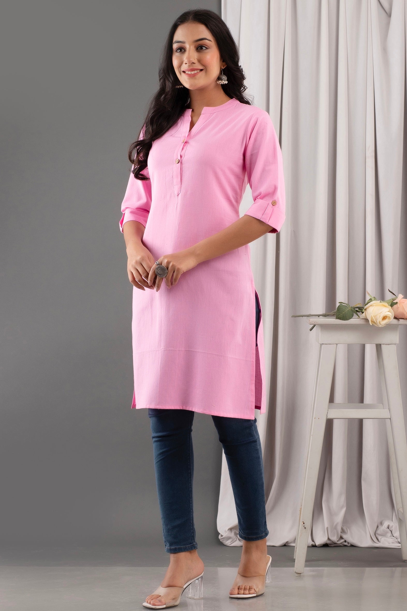 Light Pink Kurta  Light Pink Kurta