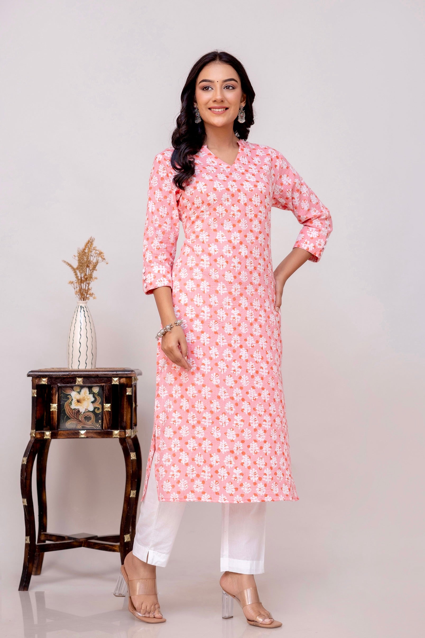 Pink Kurta For Women Pink Kurta For Women