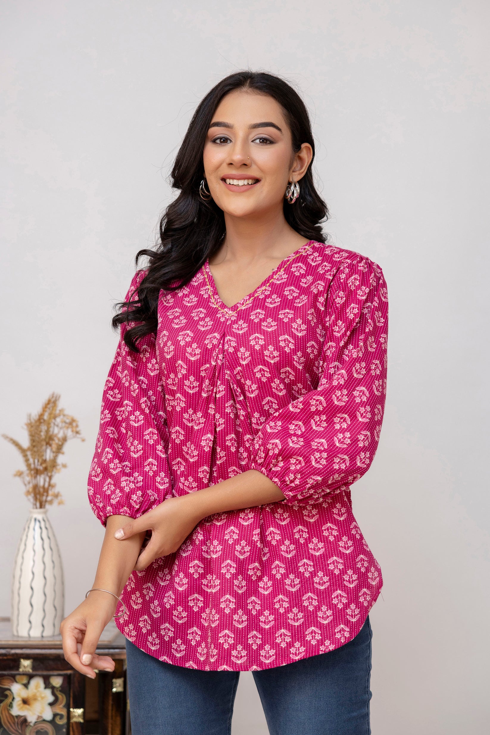 Pink Cotton Top For Women Pink Cotton Top For Women