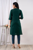 Dark Green Kurta For women Online Dark Green Kurta For women Online