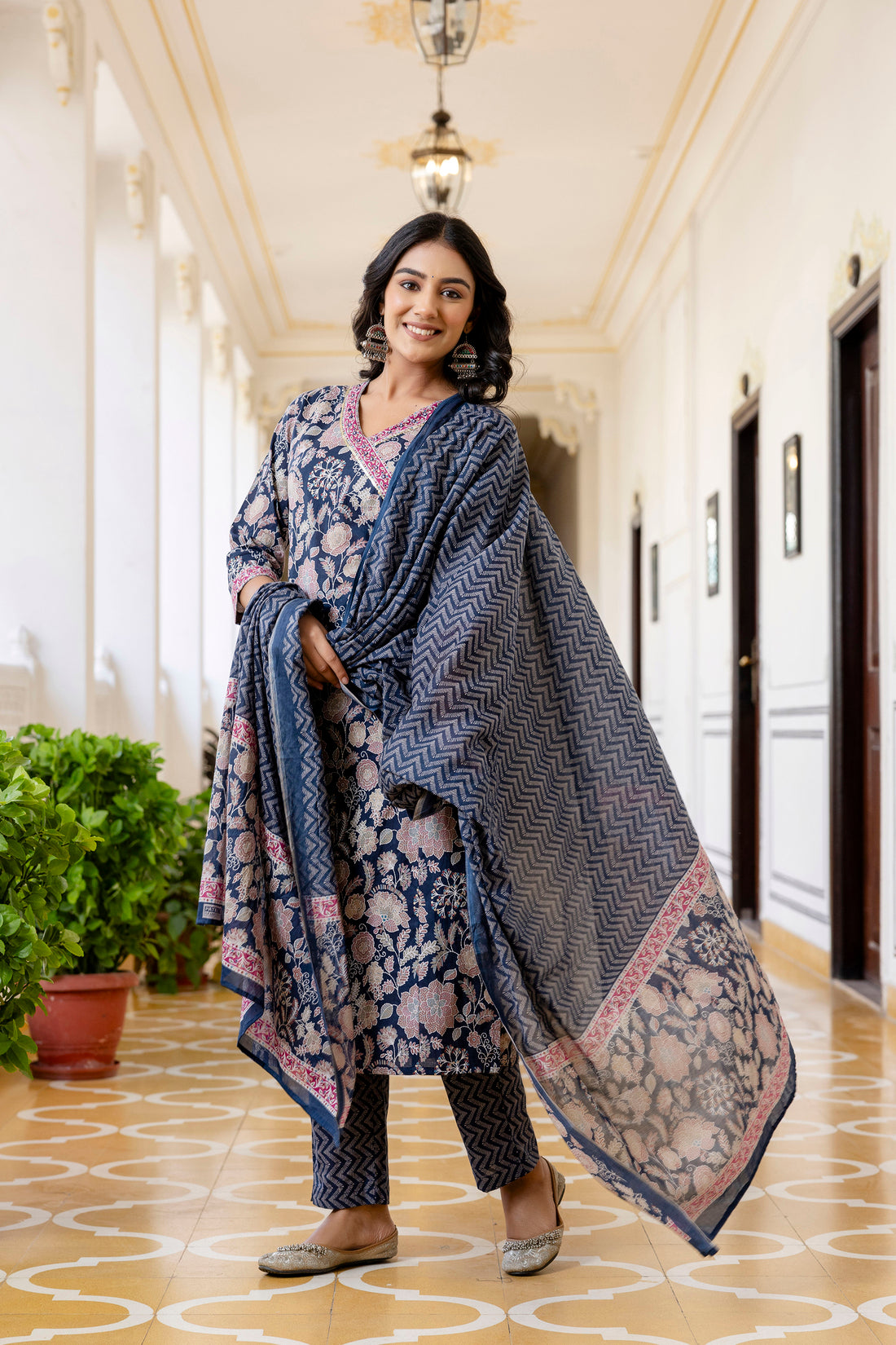 Blue Kurta Set For Women Blue Kurta Set For Women