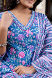 Blue Kurta Set For Women Blue Kurta Set For Women