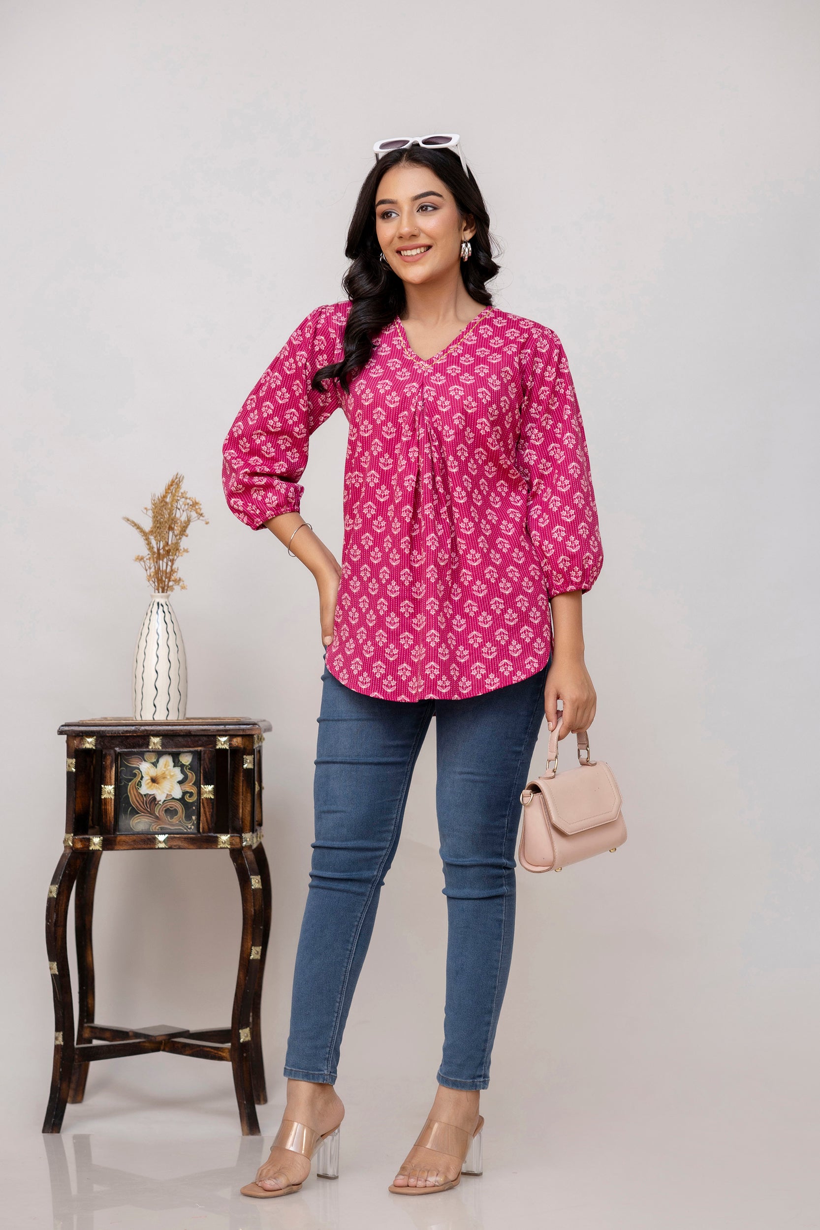 Pink Cotton Top For Women Pink Cotton Top For Women
