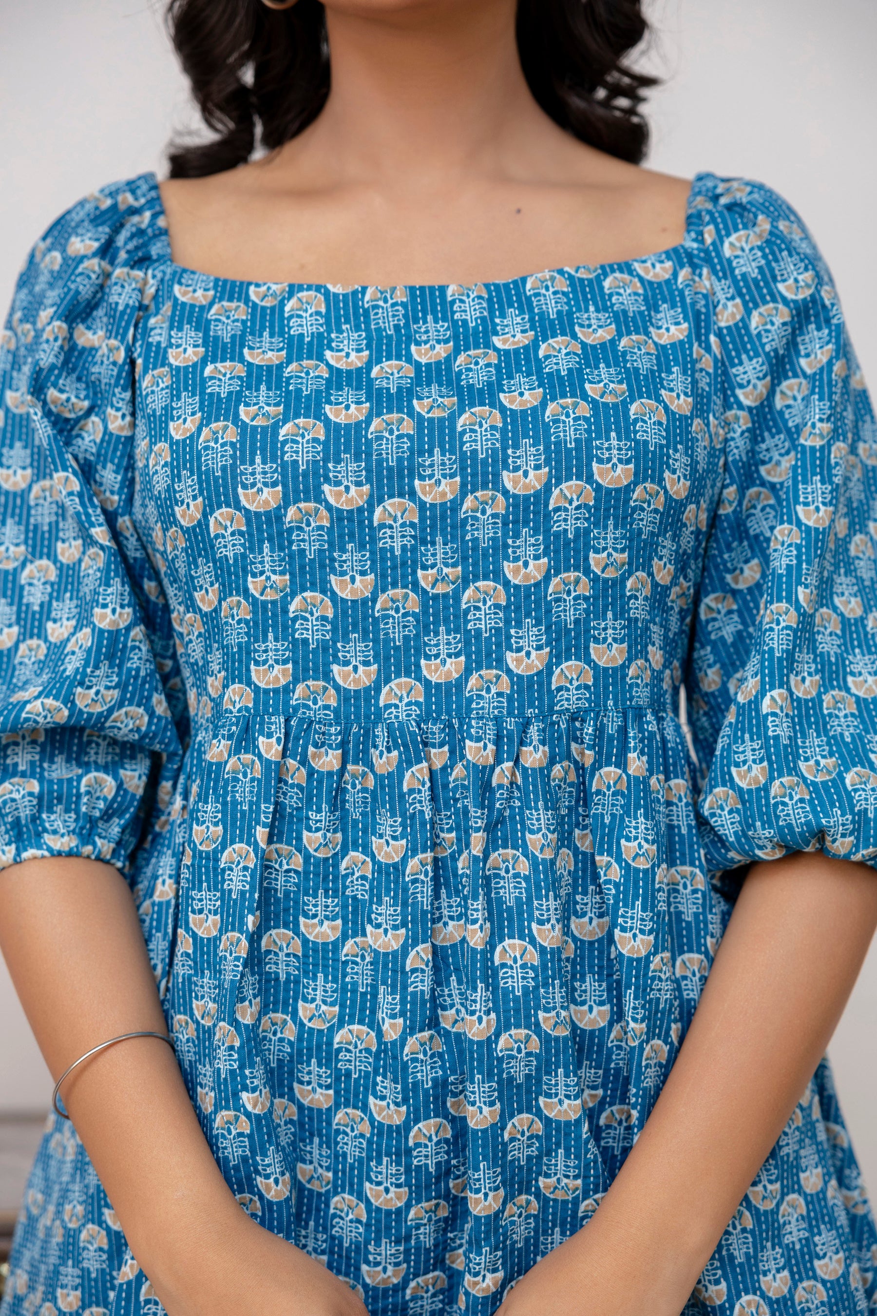 Blue Cotton Top For Women Blue Cotton Top For Women