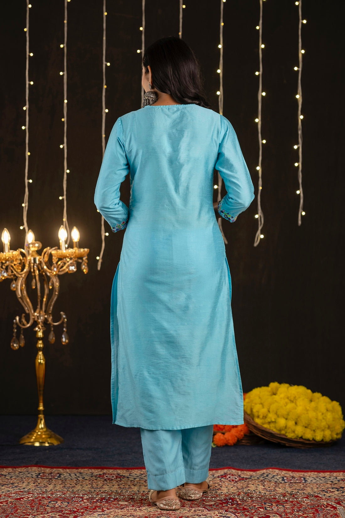 Sky Blue kurta set for women with dupatta Sky Blue kurta set for women with dupatta