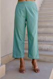 Damaris - Sage Green Cotton Flex Solid Embroidered Coord Set Damaris - Sage Green Cotton Flex Solid Embroidered Coord Set