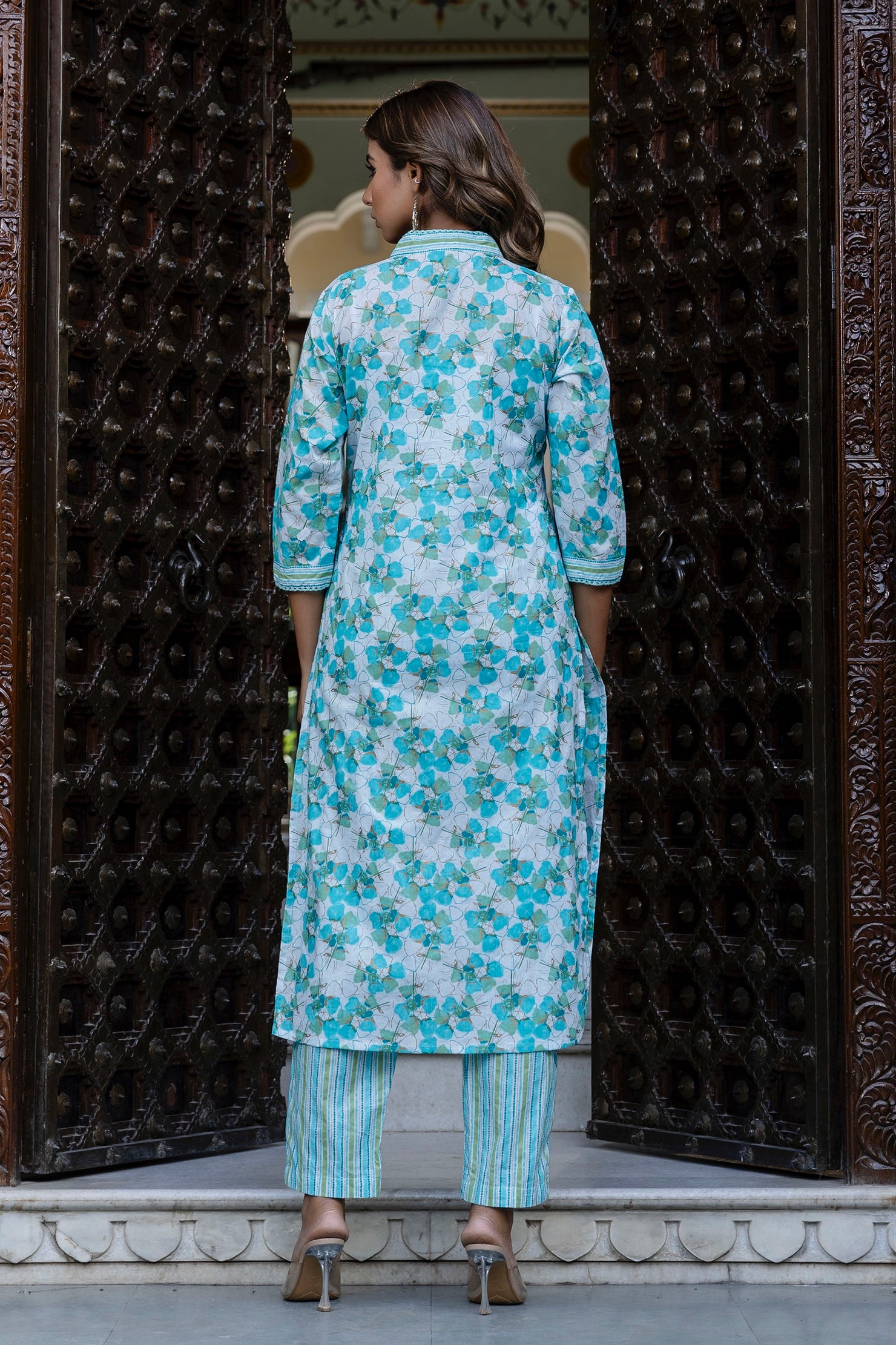 Blue Cotton Kurta Set Blue Cotton Kurta Set