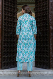 Blue Cotton Kurta Set Blue Cotton Kurta Set