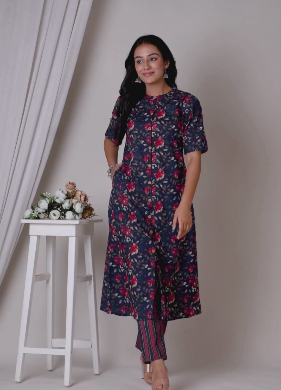 Blue Printed Suit Blue Printed Suit