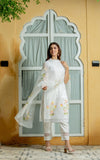 Handpainted Organza Kurta Set Handpainted Organza Kurta Set