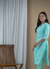 Sky Blue Cotton Printed Kurta Set Sky Blue Cotton Printed Kurta Set
