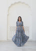 Satin Georgette Gown Satin Georgette Gown