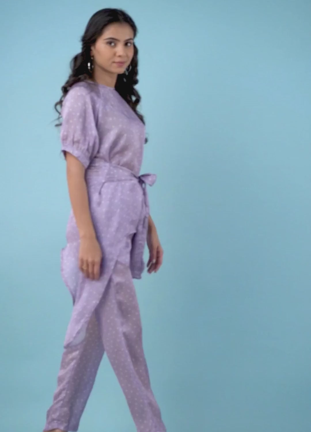 Bandhani Print Satin Georgette Coord Set Bandhani Print Satin Georgette Coord Set