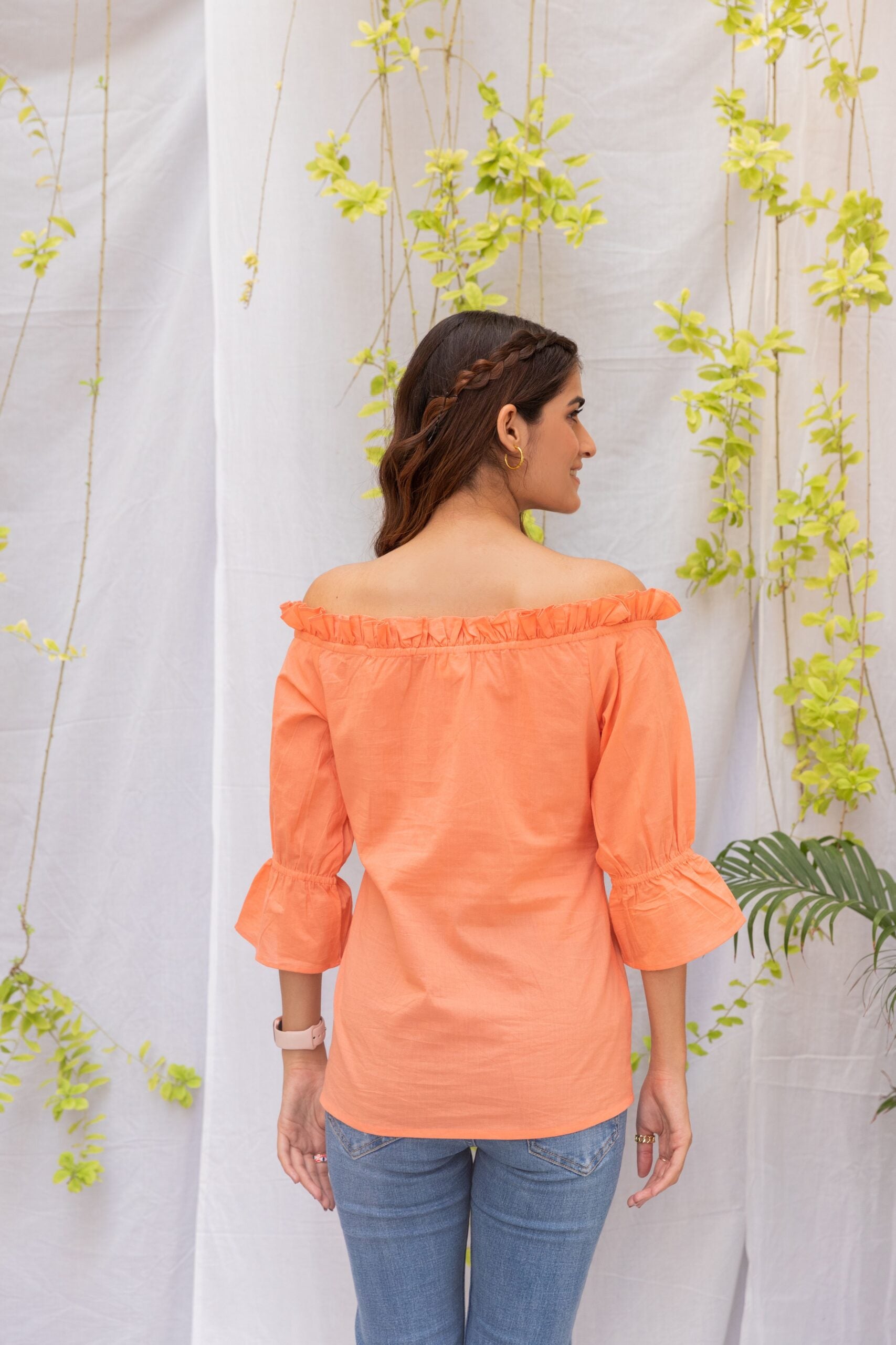 Orange Off Shoulder Top Orange Off Shoulder Top