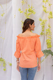 Orange Off Shoulder Top Orange Off Shoulder Top