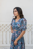 Satin Georgette Gown Satin Georgette Gown
