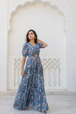 Satin Georgette Gown Satin Georgette Gown