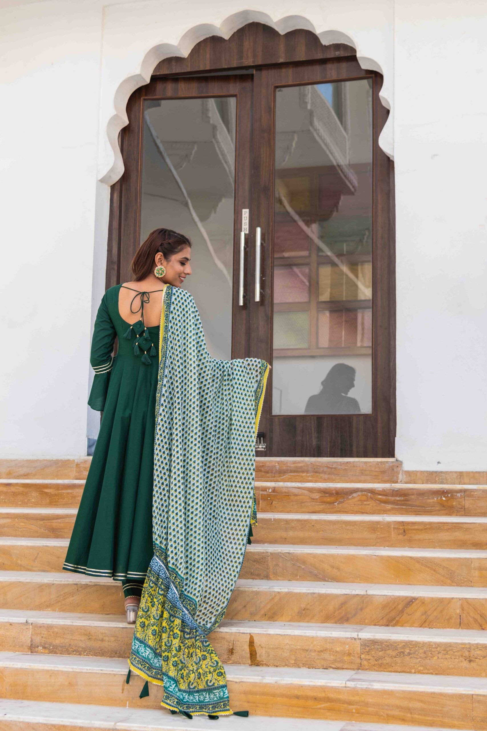 Green Cotton Kurta Set Green Cotton Kurta Set