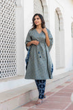 Grey Designer Kaftan Set Grey Designer Kaftan Set