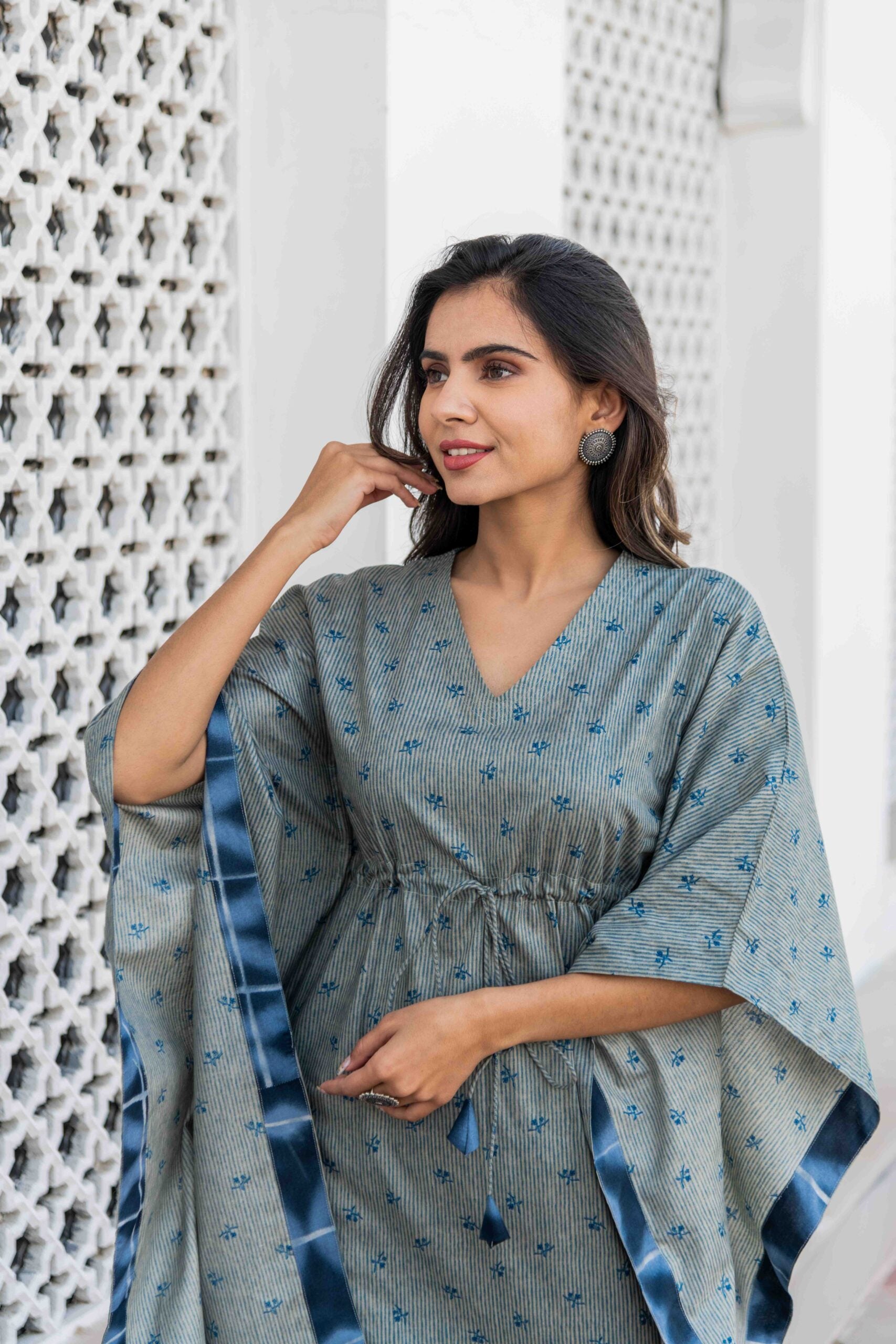 Grey Designer Kaftan Set Grey Designer Kaftan Set