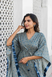 Grey Designer Kaftan Set Grey Designer Kaftan Set