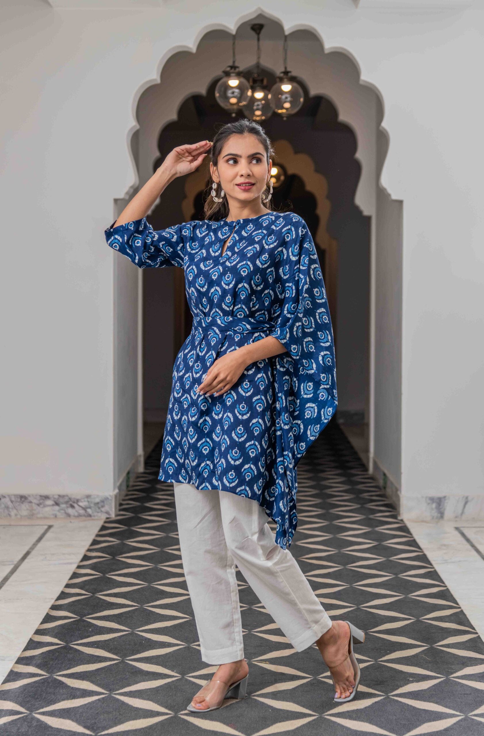 Blue Kaftan Set for casual wear Blue Kaftan Set for casual wear