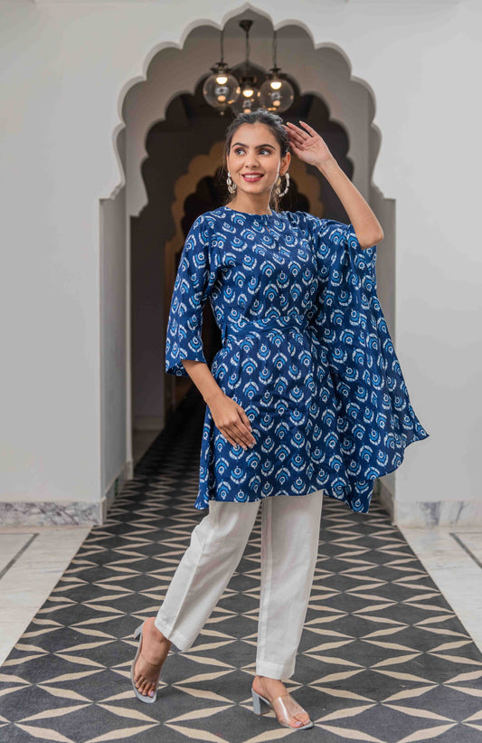 Blue Kaftan Set for casual wear