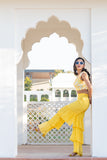 Yellow Modern Georgette Sharara Set Yellow Modern Georgette Sharara Set