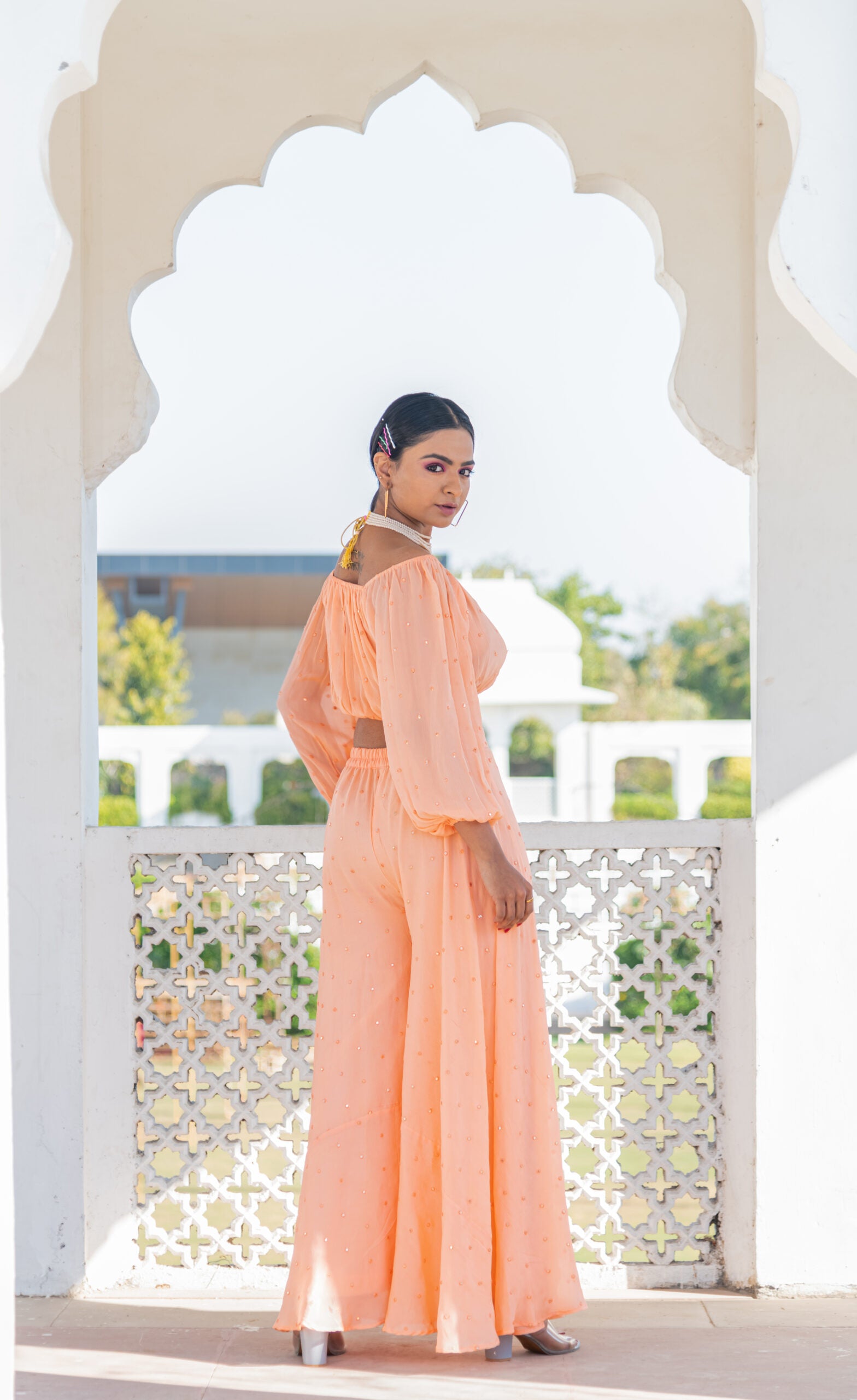 Crop Top & Plazzo Set Crop Top & Plazzo Set