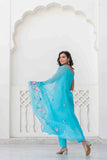 Printed Handpainted Cotton Kurta Set Printed Handpainted Cotton Kurta Set