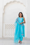 Printed Handpainted Cotton Kurta Set Printed Handpainted Cotton Kurta Set