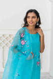 Printed Handpainted Cotton Kurta Set Printed Handpainted Cotton Kurta Set