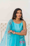 Printed Handpainted Cotton Kurta Set Printed Handpainted Cotton Kurta Set