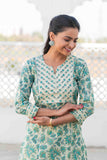 Green Cotton Kurta Set Green Cotton Kurta Set