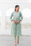 Green Cotton Kurta Set Green Cotton Kurta Set