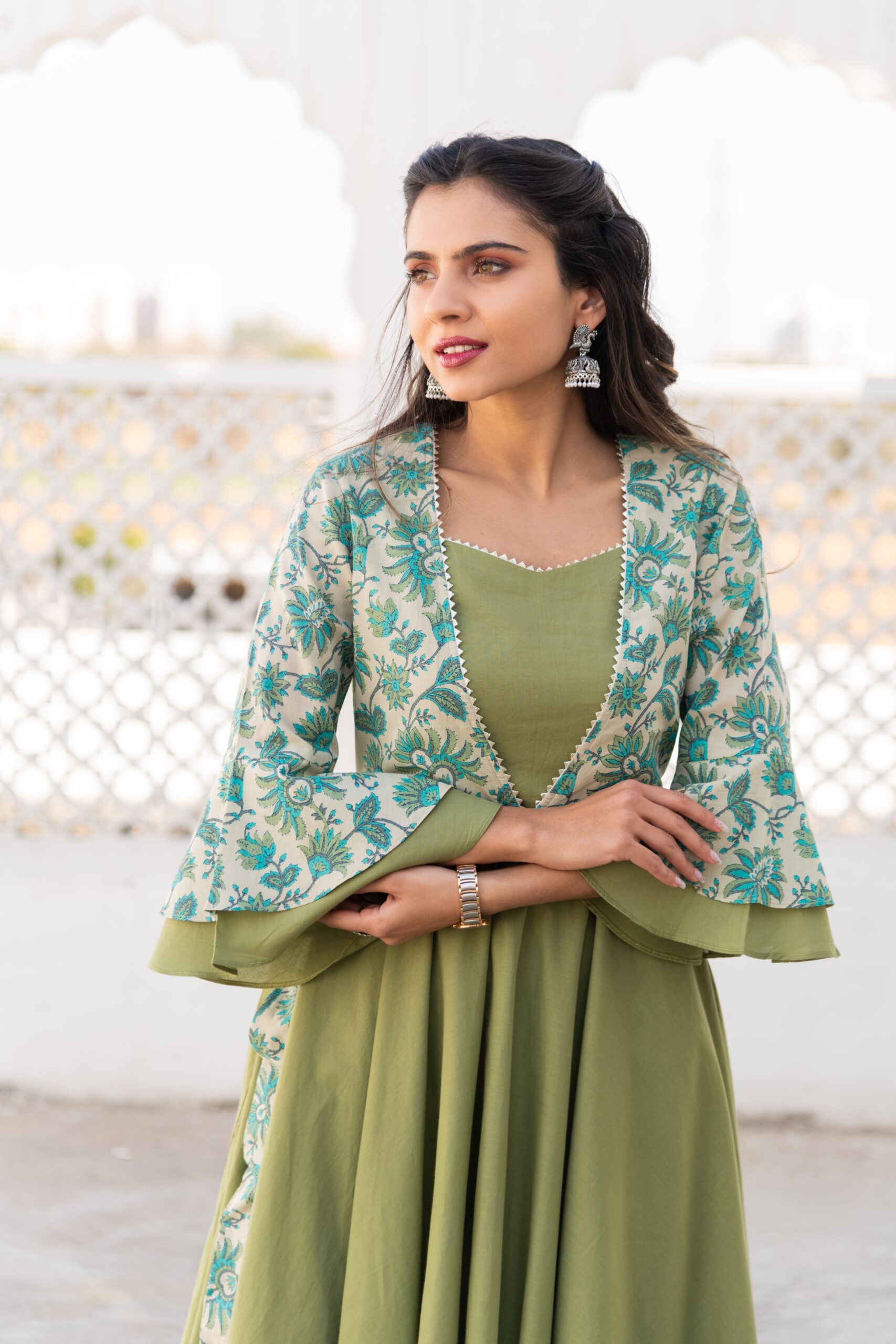 Green Cotton Kurta Set Green Cotton Kurta Set