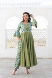 Green Cotton Kurta Set Green Cotton Kurta Set